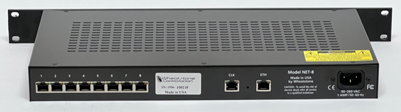 Wheatstone E-Series 8-Port Audio Network Switch