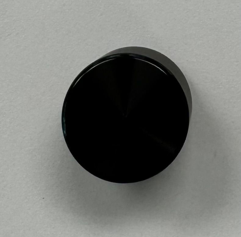 19mm Solid Aluminum Black Knob