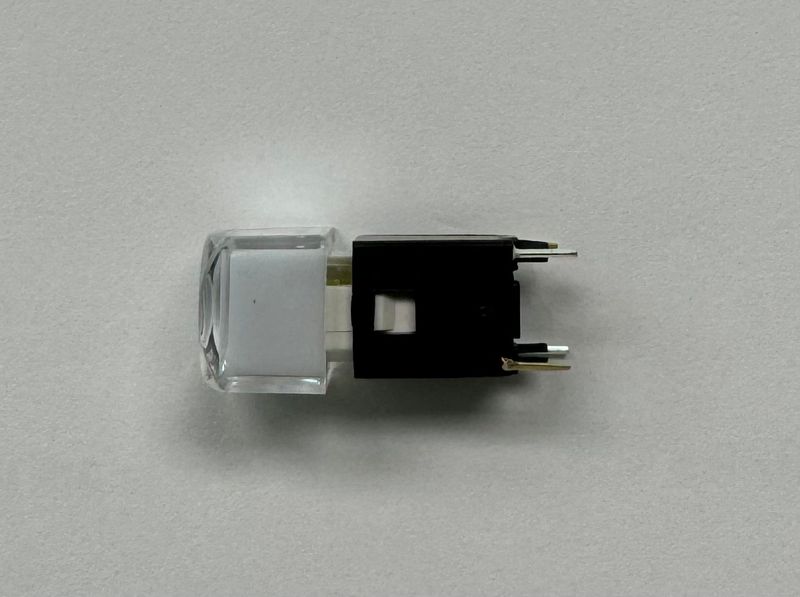 SPST Momentary Switch with Yellow LED and 11mm Clear Cap