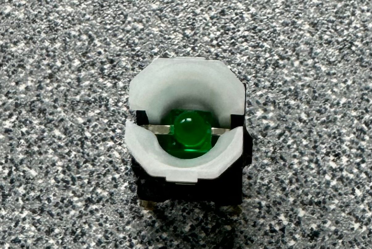 Single Pole Momentary Switch with Green LED