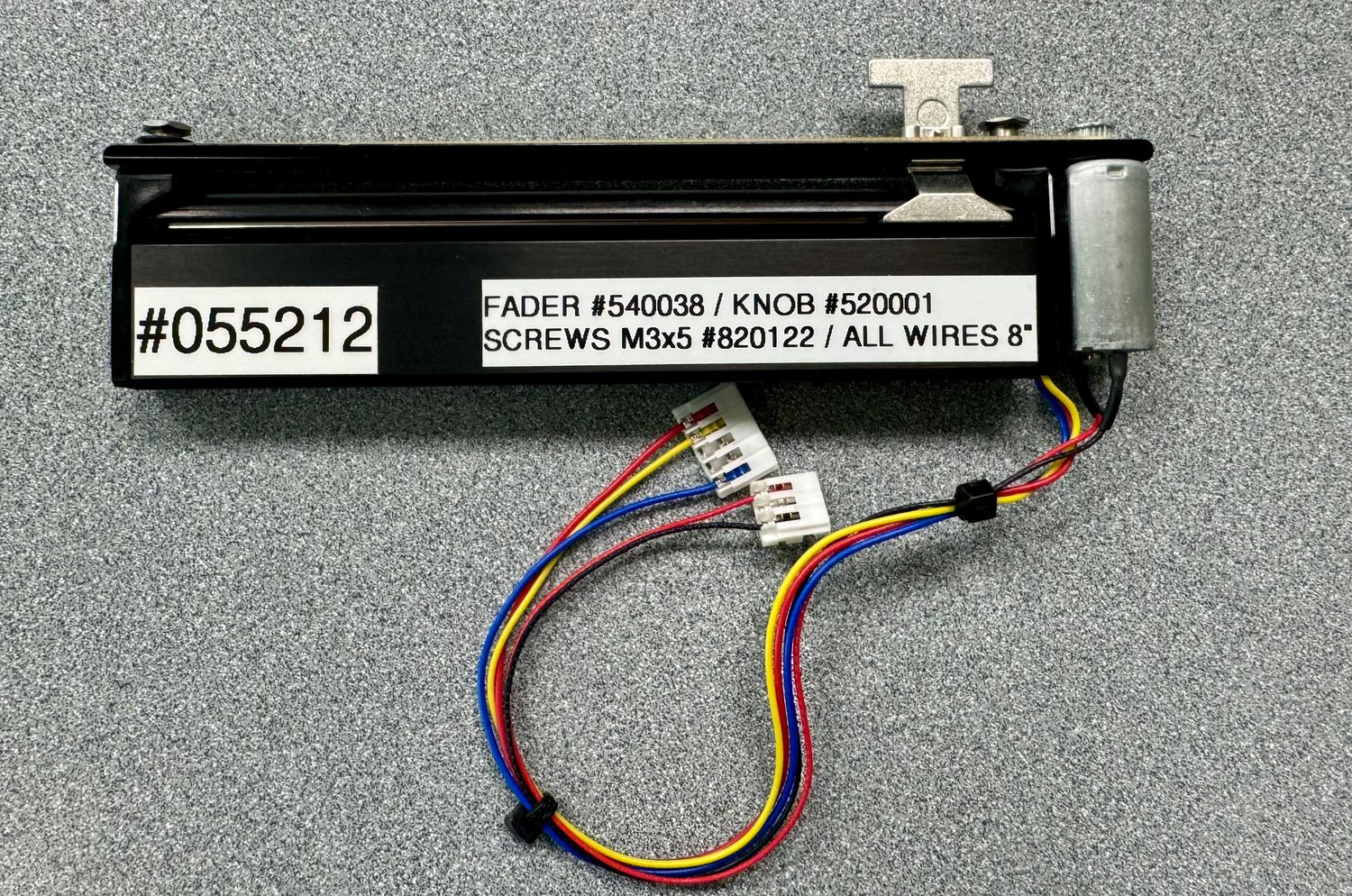 Wired Motorized Fader for IS-D3 and DCM-D3 Modules on D3 Console