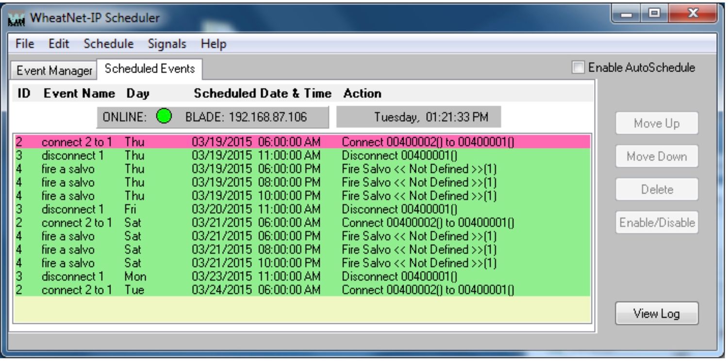 Event Scheduler-W