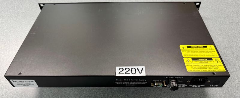 Wheatstone PSE-2 Power Supply 220 Volt Demo