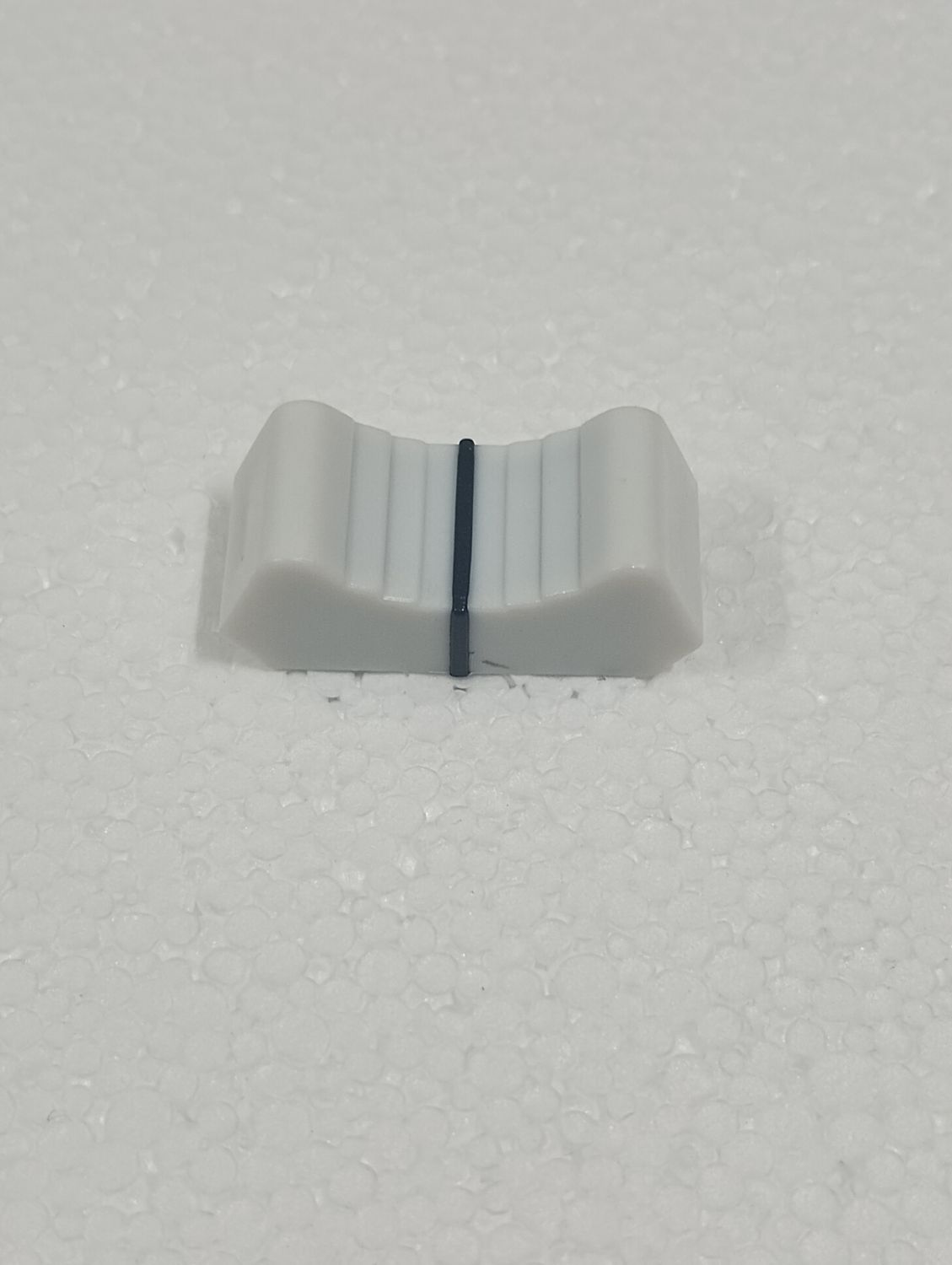 White Fader Knob with Black Indicator