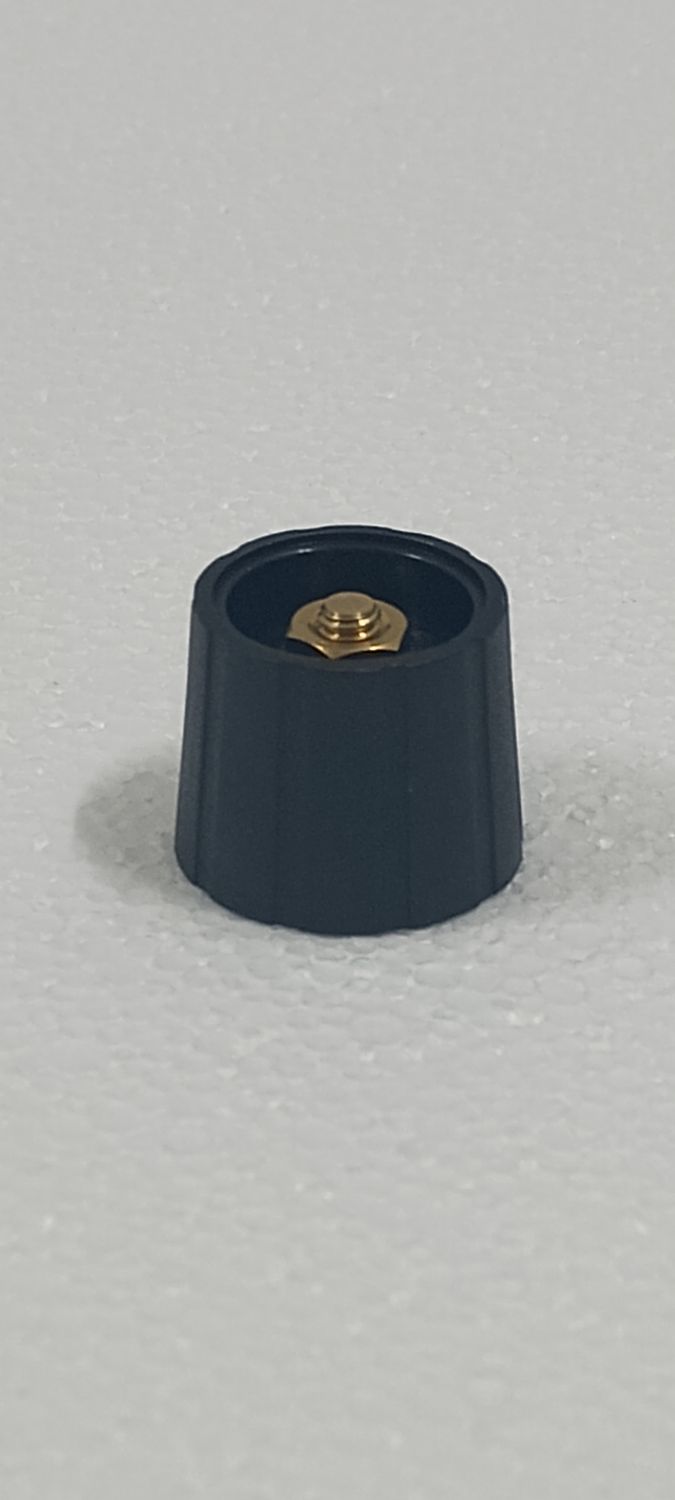 21mm Collet Knob, Black, no Indicator