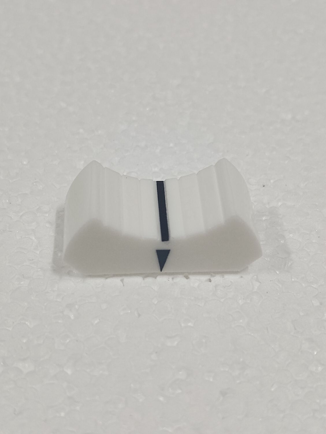 White Fader Knob with Black Indicator Line