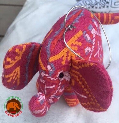 Tribal Stuffed Elephants, Hand Made (1) HURRY THEY SEL OUT FAST PRE-ORDER