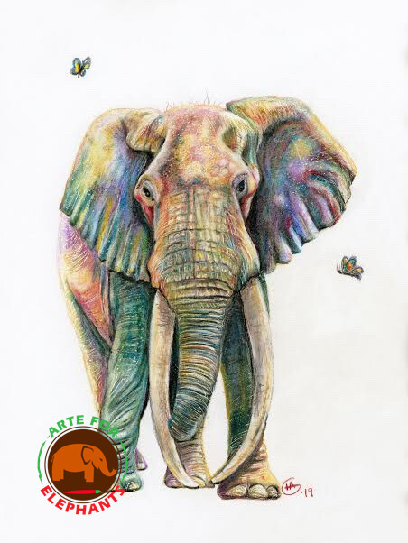 Last of the Great Tuskers Fine Arte Print