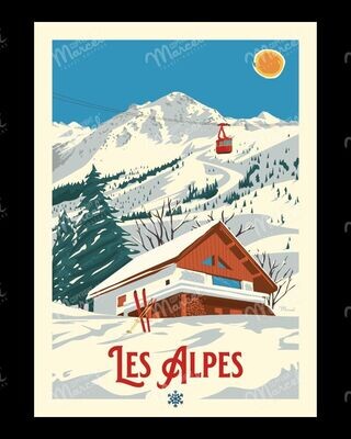 Affiche Les Alpes