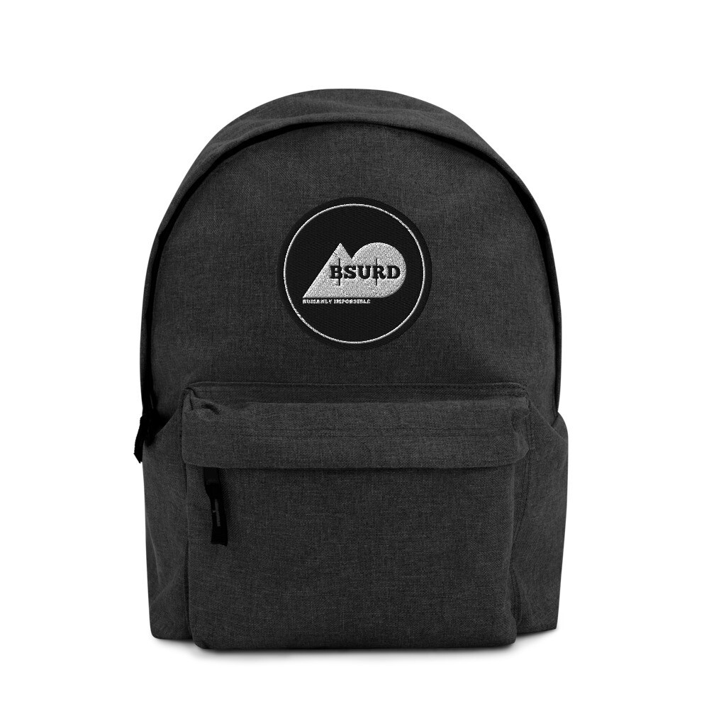 ABSURDO BW Embroidered Backpack