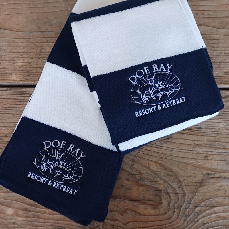 Scarf – Blue & White Stripe
