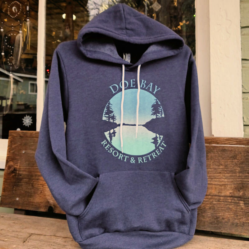 Navy Hoodie with Daytime Cove Design