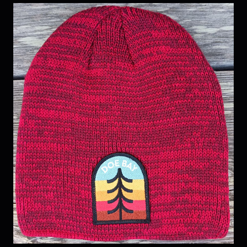 Marbled Maroon Beanie