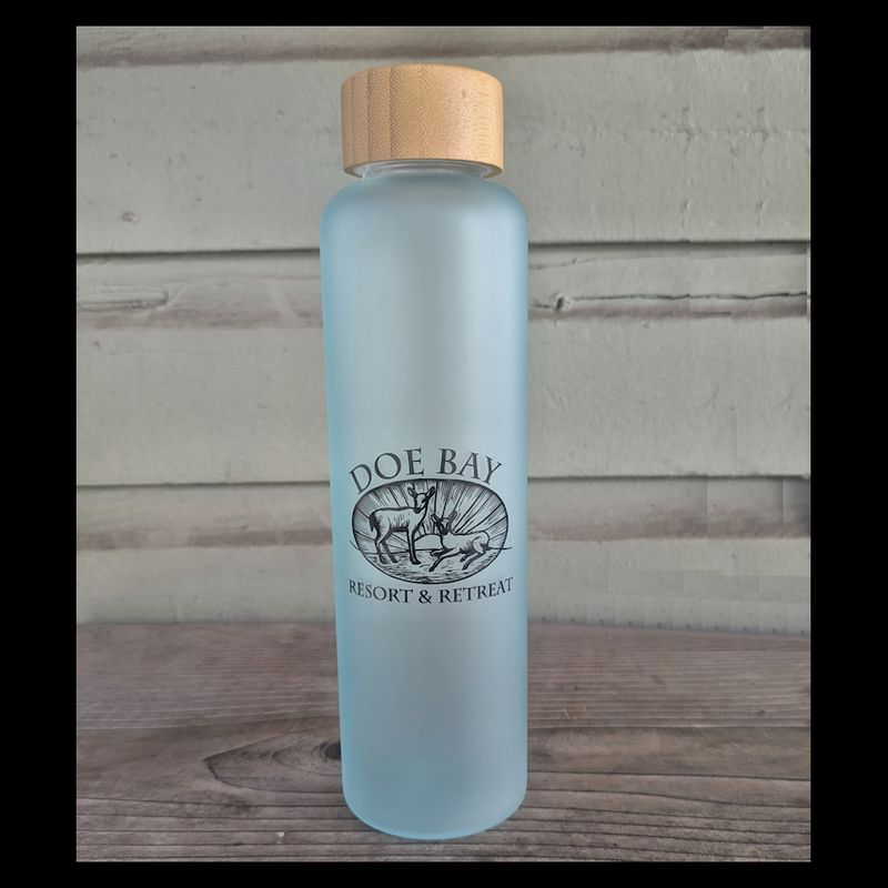 Frosted Glass Water Bottle