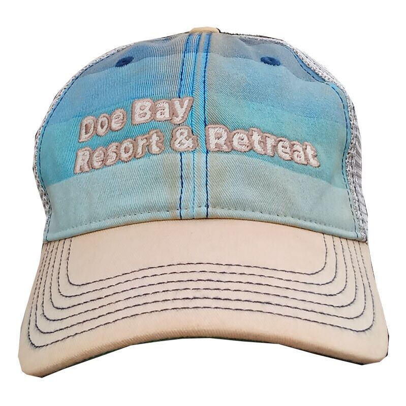 Baseball Cap - Distressed Look (Red & Blue)