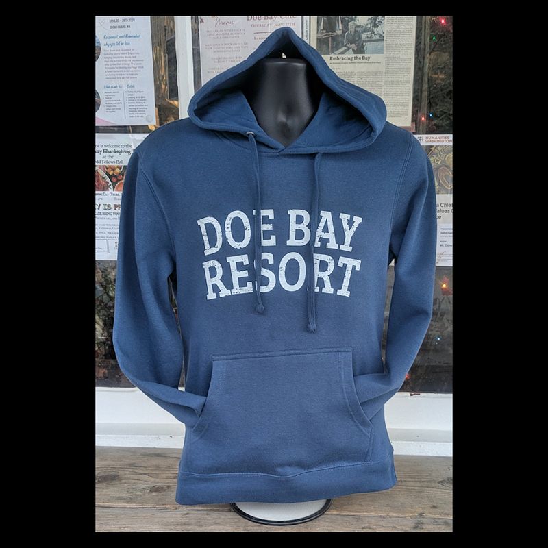Doe Bay Navy Hoodie – Classic Resort Pullover