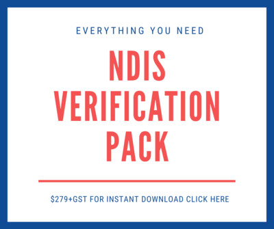 NDIS Verification - Document Pack NDIS Verification - Document Pack