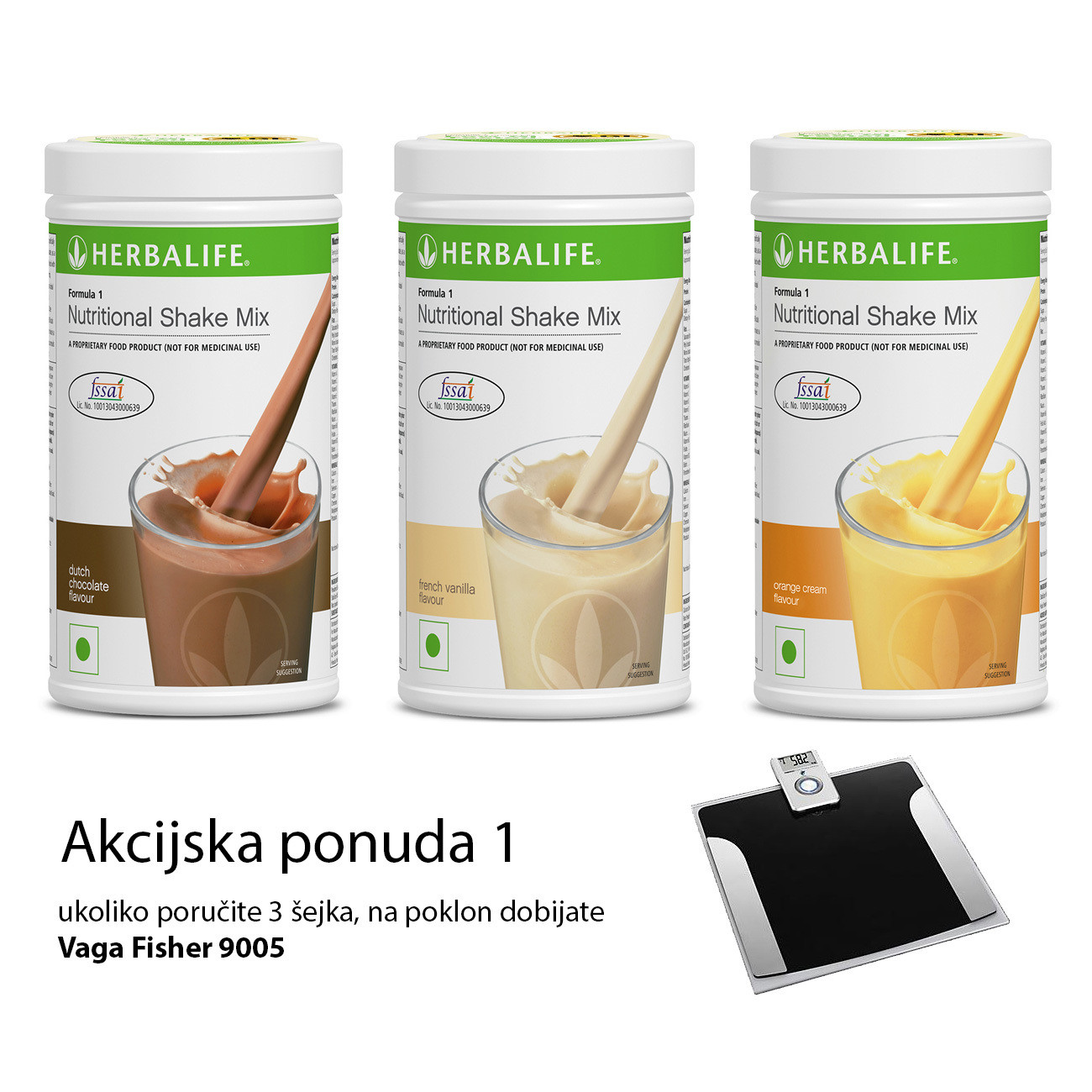 Akcija - Herbalife šejk 3 kom