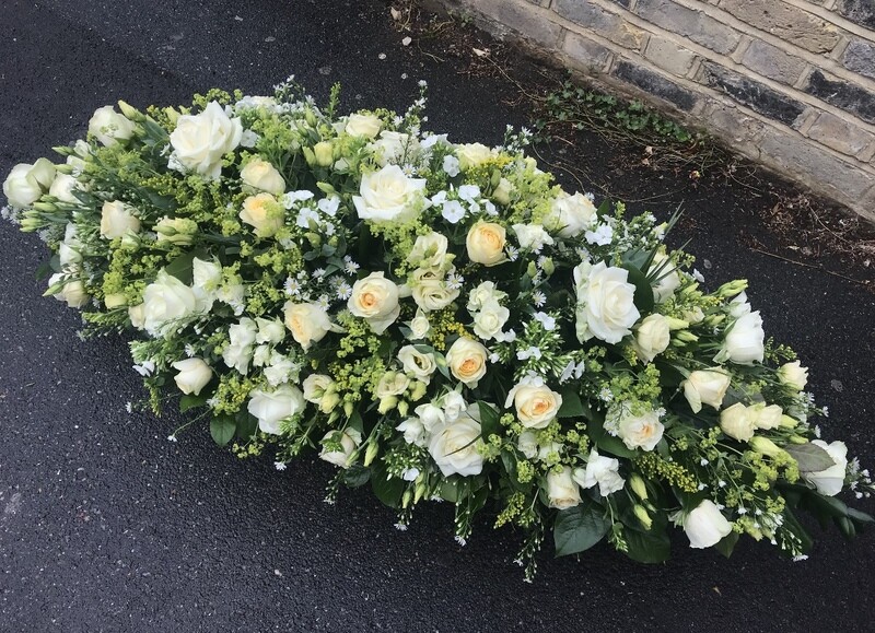 Pastel coffin spray