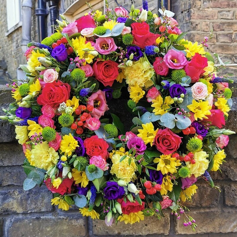 Bright and vibrant wreath