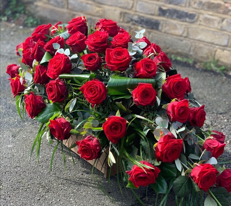 Rose coffin spray