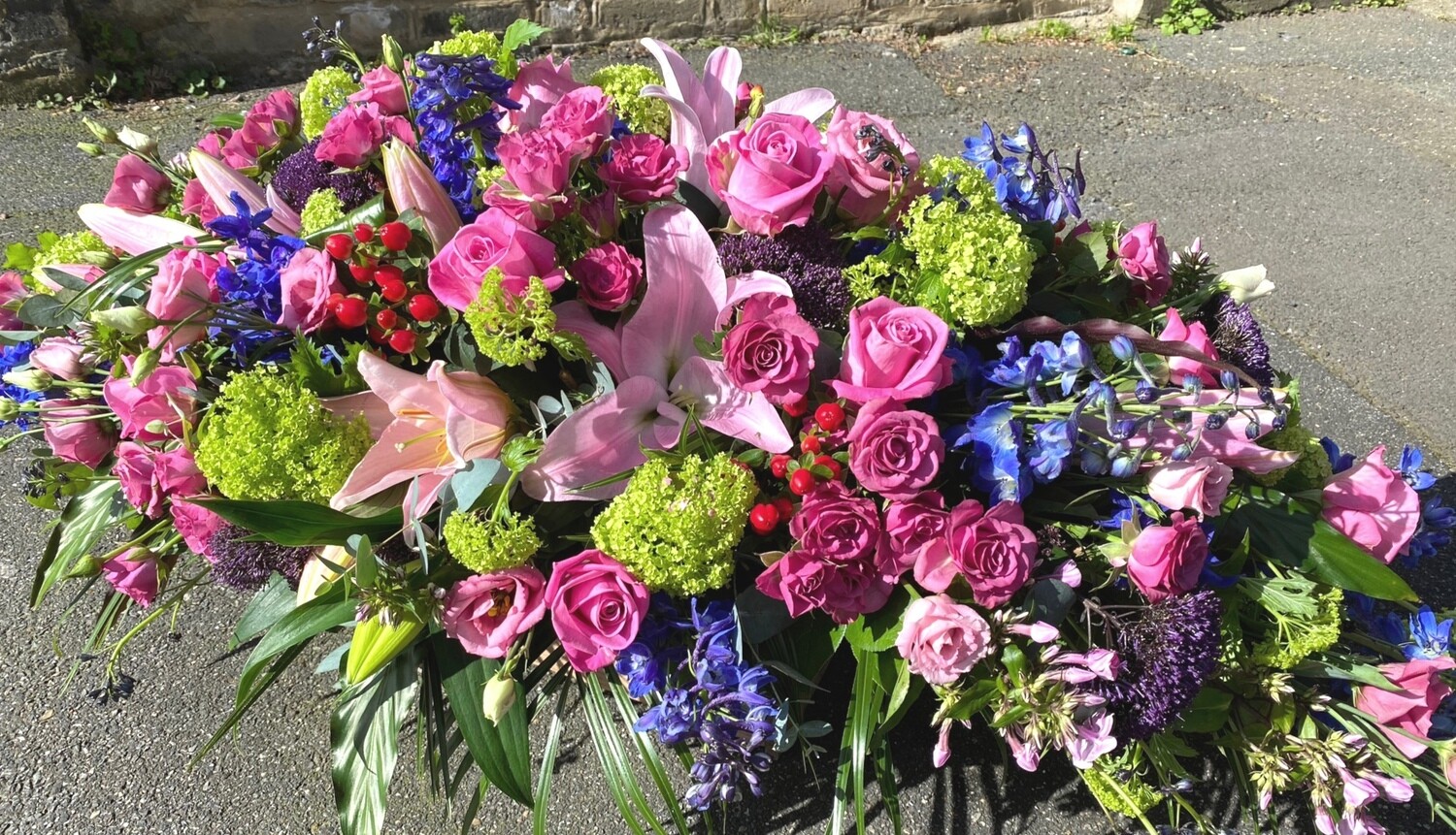 Summer days gone by coffin spray Summer days gone by coffin spray