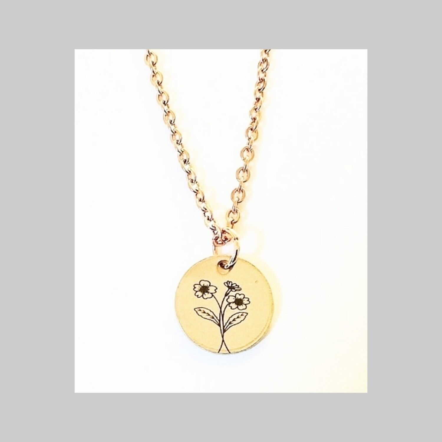 Birth Flower Pendants