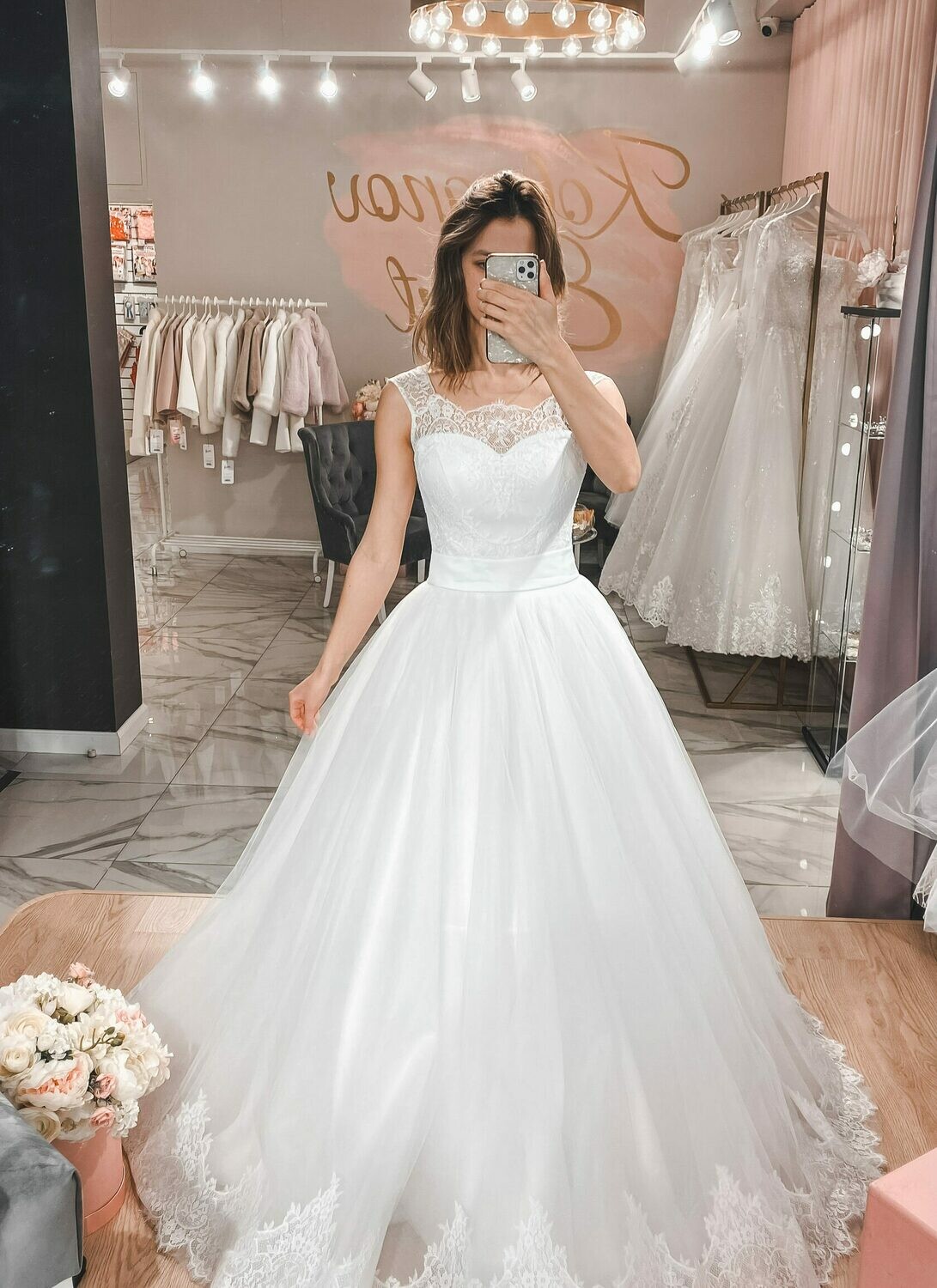 Свадебное платье "Клэр" (42-44 размер)