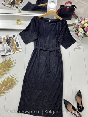 Вечернее платье черное (42 размер)