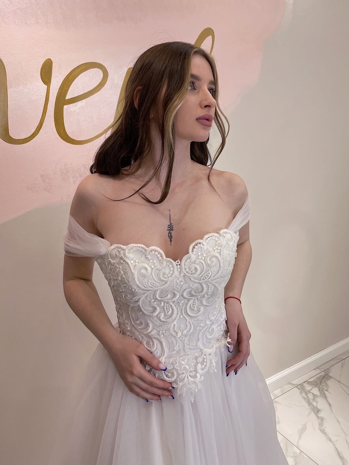 Свадебное платье "Бекка" (42 размер)