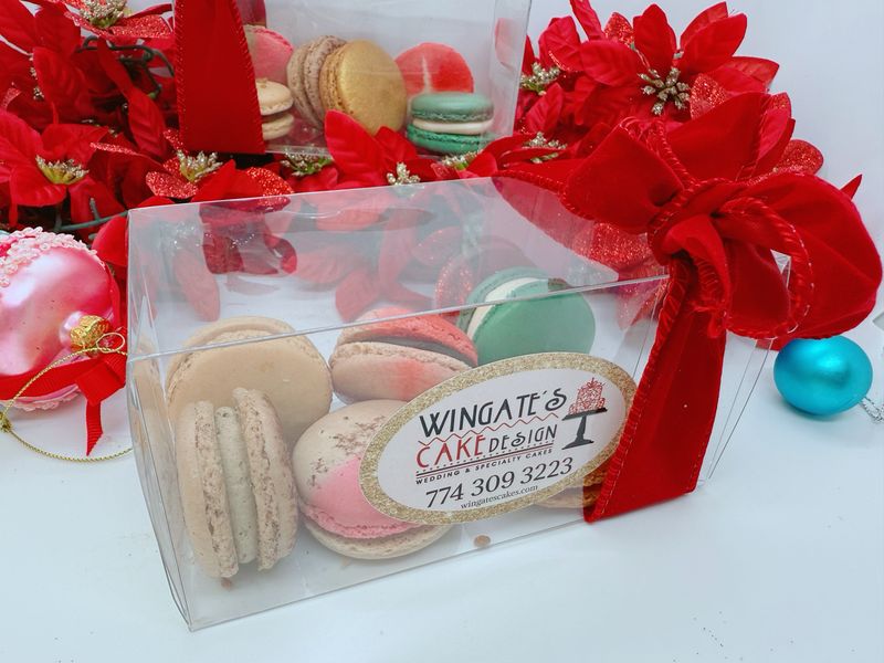 French Macaron Holiday Gift Box 6 Pack