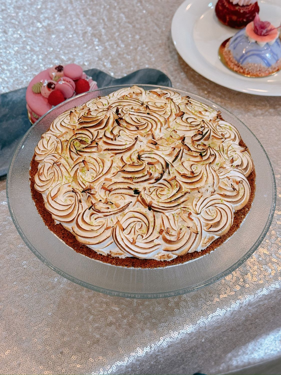 Key Lime Coconut Ube Pie