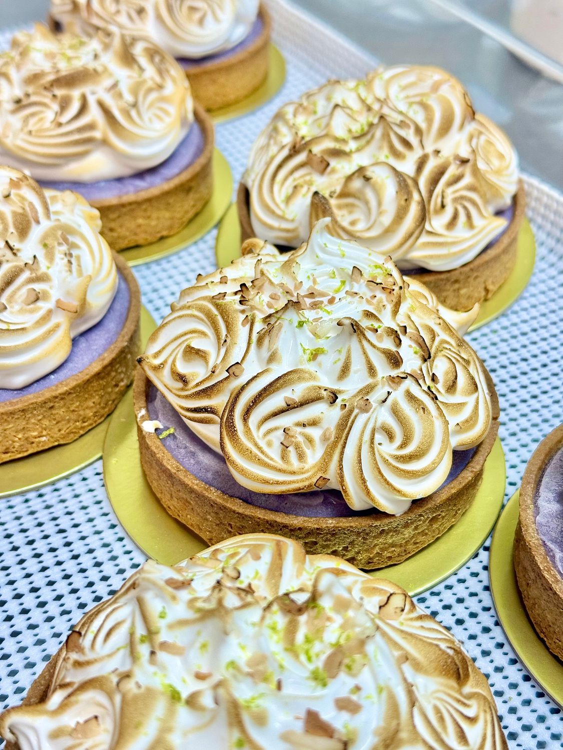 Key Lime Coconut Ube Tart