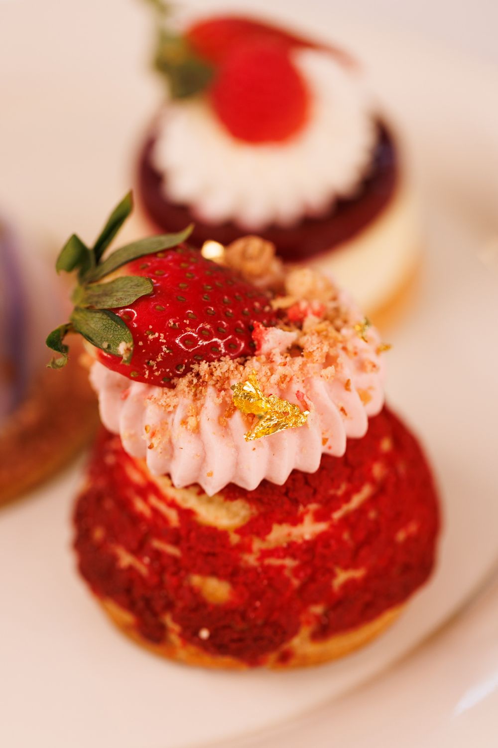 Strawberry Rhubarb Cream Puff