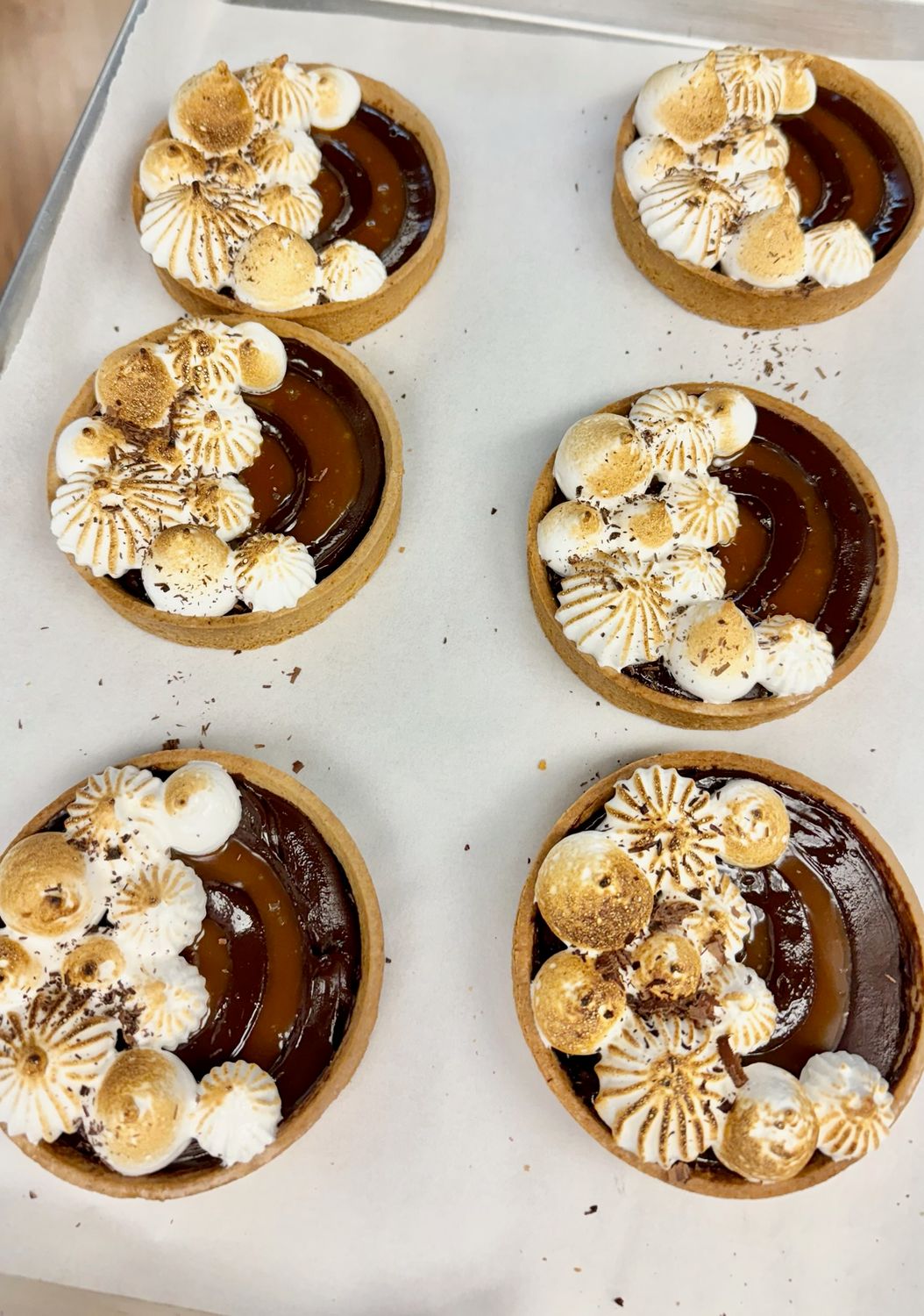 Chocolate Caramel S'mores Tart