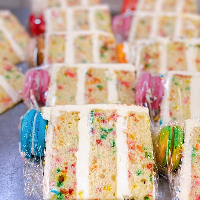 Sprinkle Macaron Cake