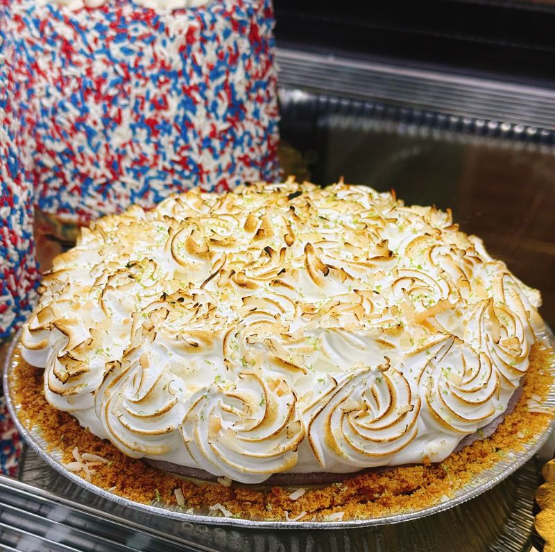 Key Lime Coconut Ube Pie