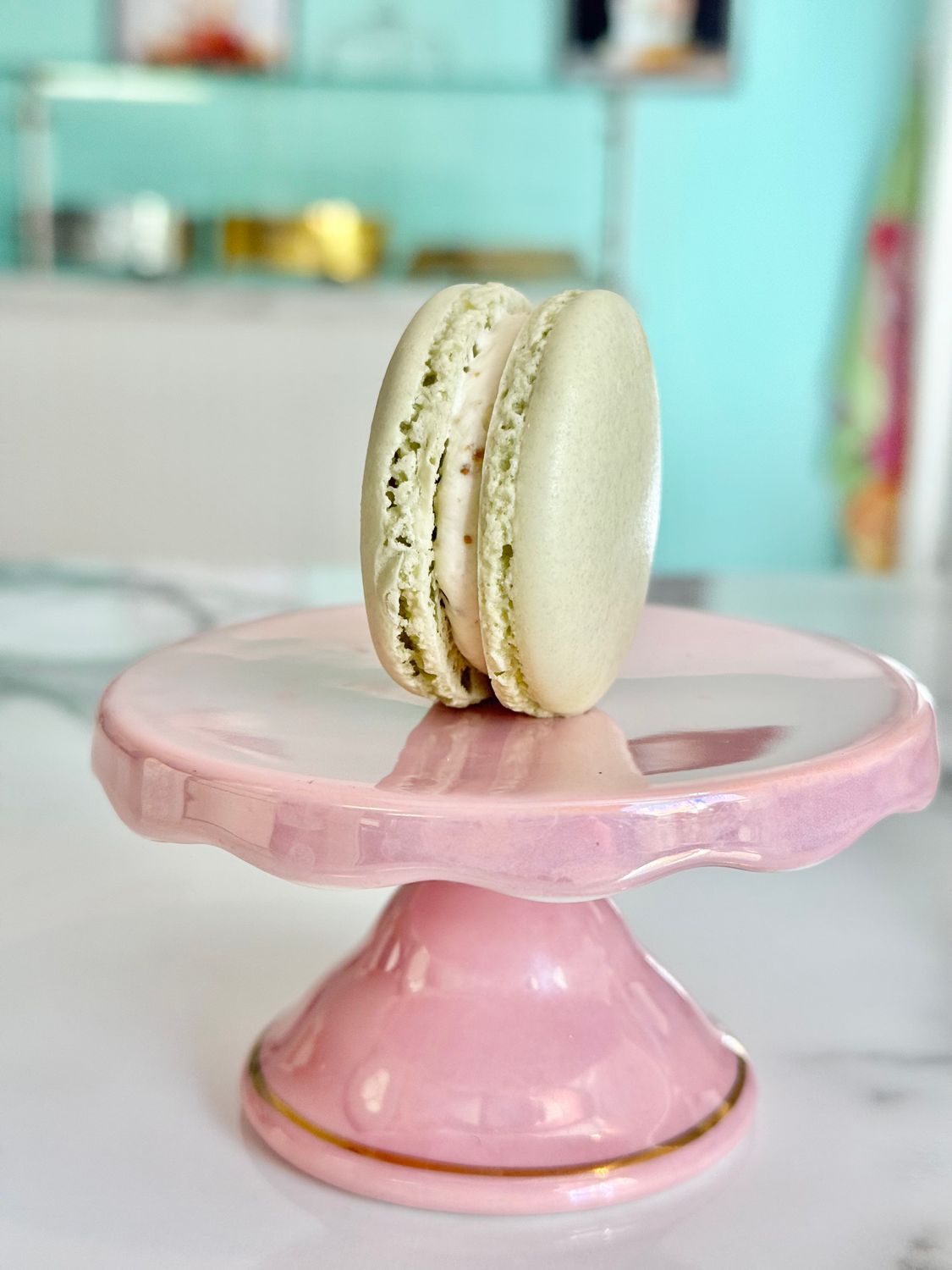 Pistachio French Macarons