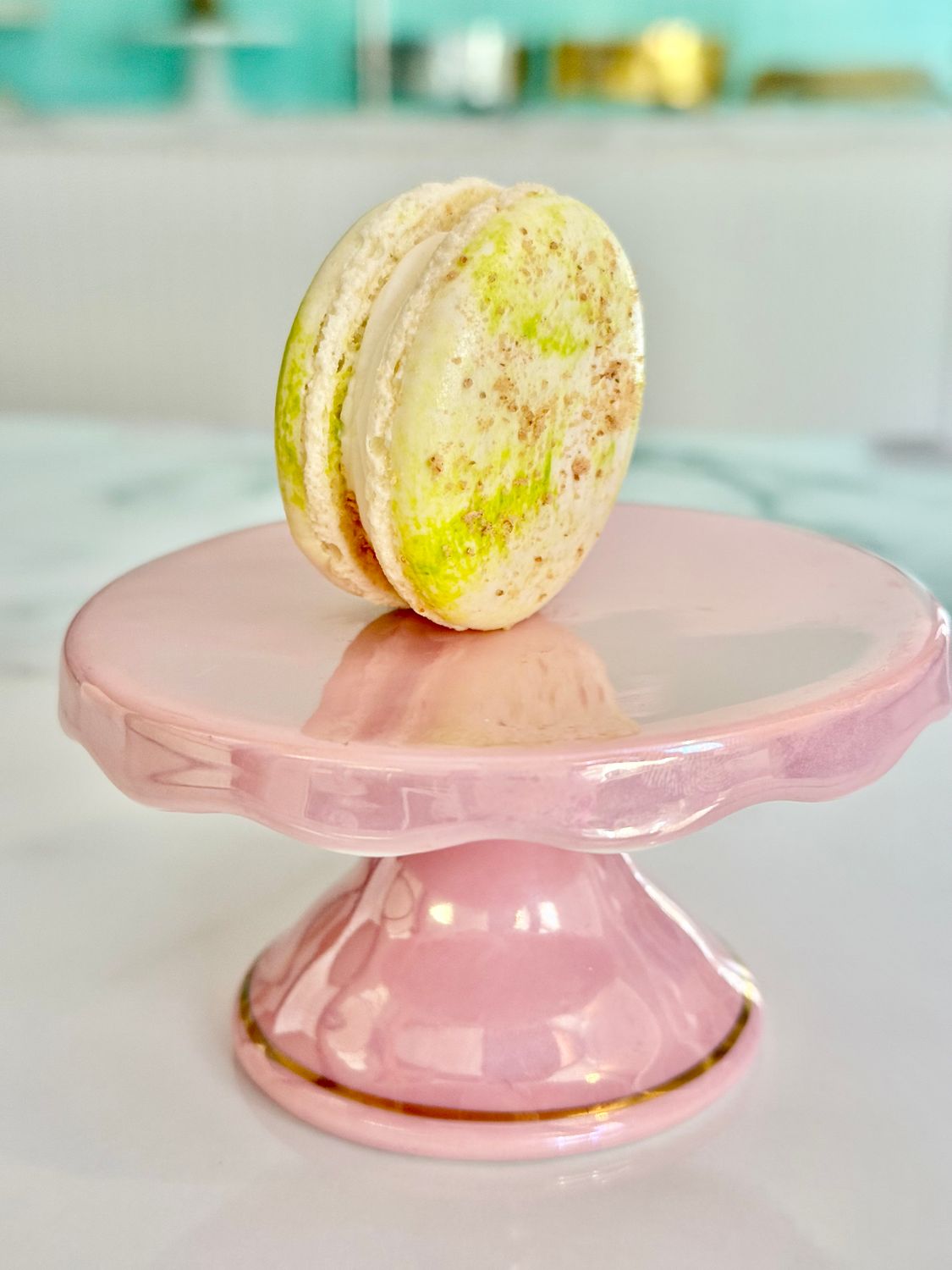 Key Lime Pie French Macaron