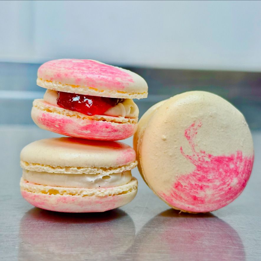 Strawberry Shortcake French Macaron