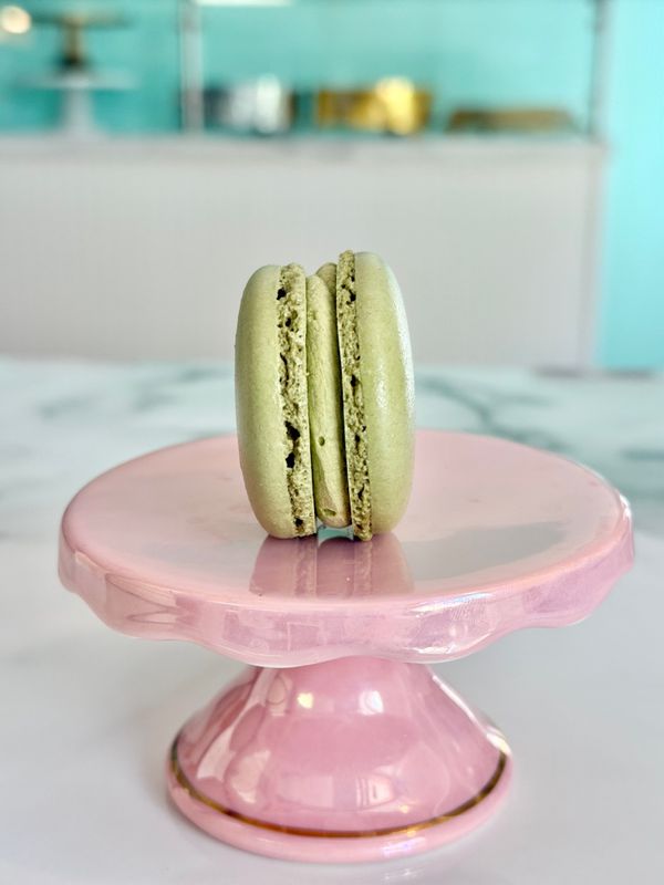 Matcha Raspberry French Macaron