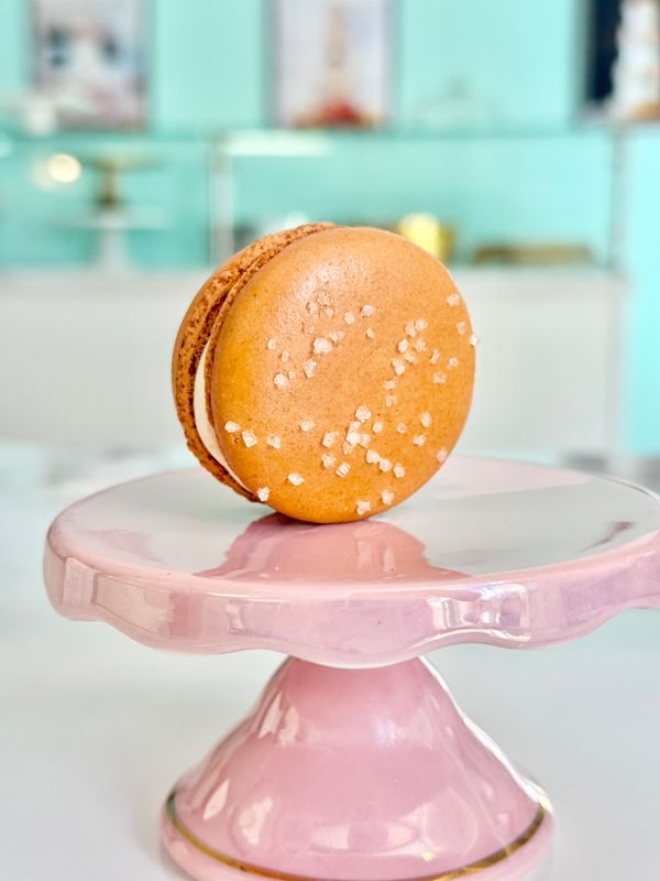 Sea Salted Caramel French Macaron