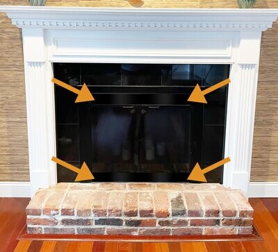 Aazon.co: AceList 2Pcs Agnetic Fireplace Draft Stopper - Fireplace Cover - Fireplace Vent