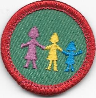 Girl Scout 1980-96 Senior CHILD CARE Interest Project Patch IP Babysitting Badge