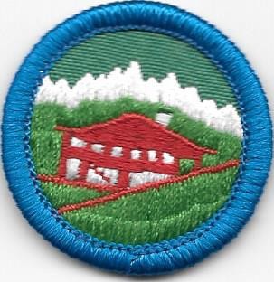 Girl Scouting Around the World Blue Border 1990-2000