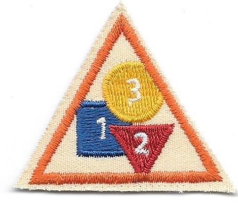 Numbers and Shapes Orange Border 1986-1999
