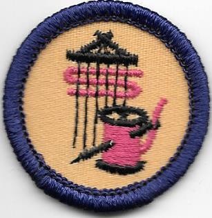 Textiles and Fibers Purple Border 1980-1998