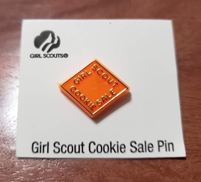 2001 Orange Plastic Cookie Pin