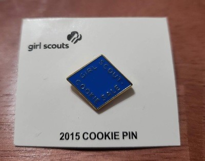 2015 Electric Blue Metal Cookie Pin