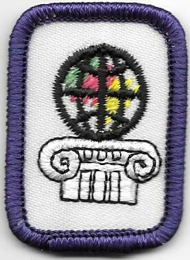 World of Arts Dabbler Purple Border 1980-1996